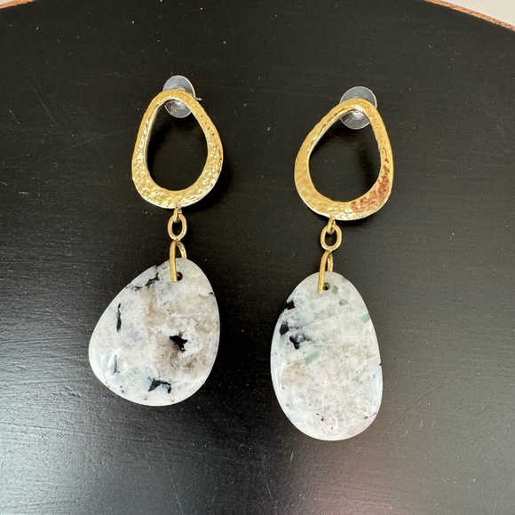 Ulla Johnson Goldtone Amp Stone Earrings - Picture 1 of 4